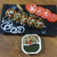 A picture of Chickpeas & paneer ke kebab.