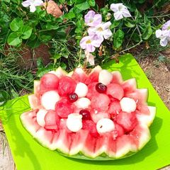 A picture of Watermelon Chaat.