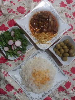 عکسی از دستور ❤خورشت بامیه