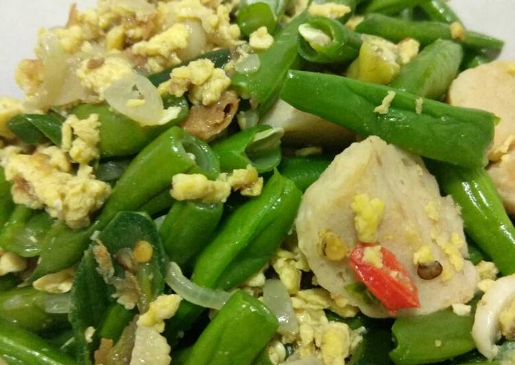 Tumis Buncis Bakso Orak Arik Telur