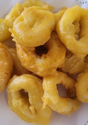 Foto principal de Calamares a la Romana con una harina llamada Yolanda.Quedan espectacular