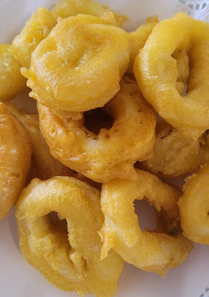 Una foto de Calamares a la Romana con una harina llamada Yolanda.Quedan espectacular