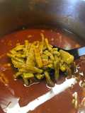 Nopalitos en Salsa de Chile Colorado a la Sonorense