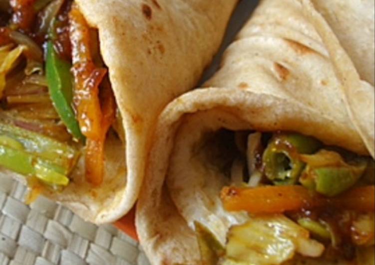 Recipe of Perfect Vegetable Kathi roll