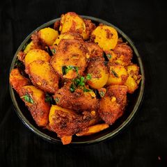 A picture of Baby Potato Fry with Corn Flour.