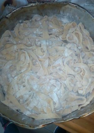 Una foto de Fideos caseros