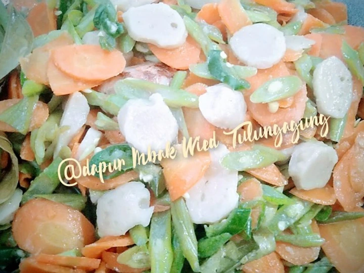 Langkah Gampang Menyiapkan Resep 30. Tumis Wortel Buncis Pentol yang  Bikin Ketagihan Anti Ribet, Lezat