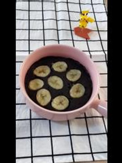 微波2分鐘簡單好吃的香蕉OREO蛋糕 的食譜成品照片