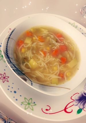 صورة لوصفة شوربة الخضار