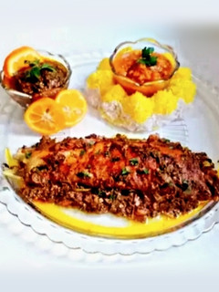 عکسی از دستور ماهی با سس تند پیازی خوشعطر و مخصوص 😋🌶🔥♨️😜