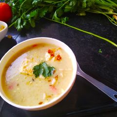 A picture of Vegetable and Paneer Soup.