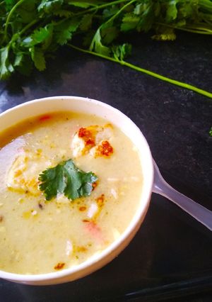A picture of Vegetable and Paneer Soup.