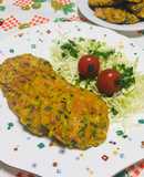 Hamburguesas de Garbanzos Vegano Con Espinaca al Horno !🥕🧅🌿
