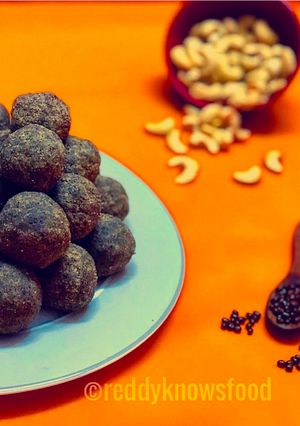 A picture of Protein power balls-Black urad dal & ragi laddus.