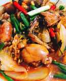 Ếch xào xả ớt- món nhậu xem World Cup