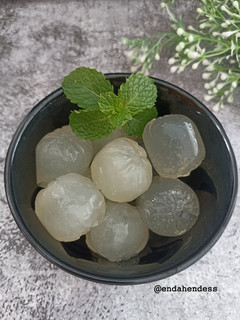 Foto resep Bola Air Kelapa (isian mochi kelapa) 💛