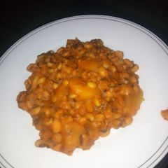 A picture of Porridge beans with sweet potatoes.