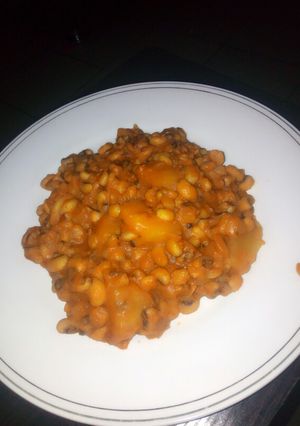 A picture of Porridge beans with sweet potatoes.