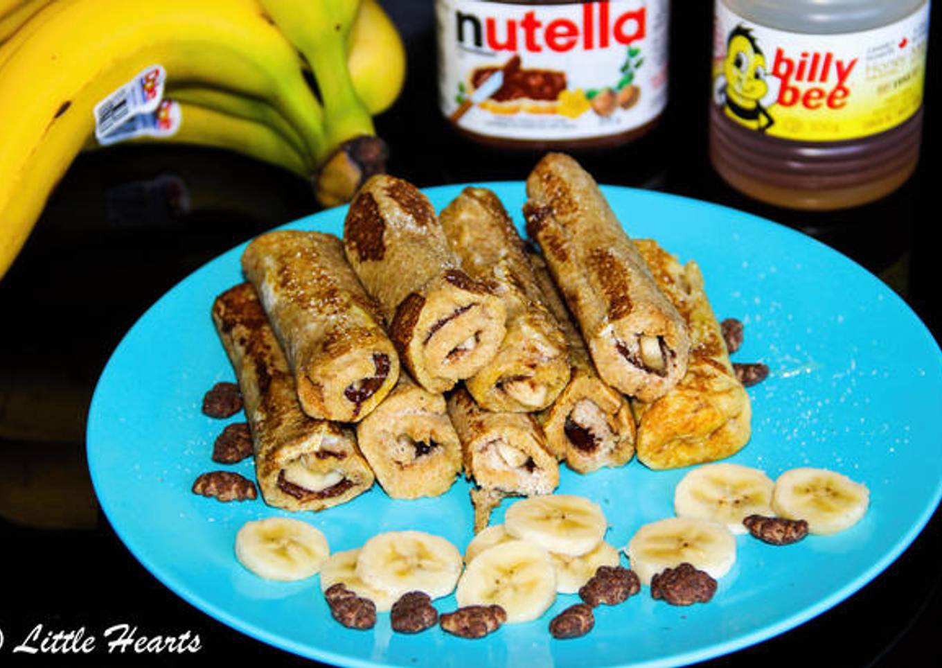 Banana Nutella French Toast Roll-Ups