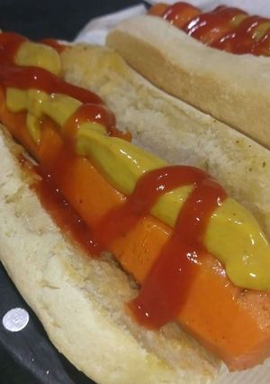 Una foto de Hot dogs/salchichas de zahahoria!