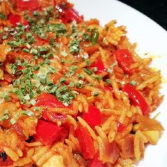A picture of Spicy Red Risotto (Vegan).
