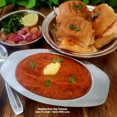A picture of All-time favorite Pav Bhaji With Twist - Hidden Veggies Pav Bhaji For Kids - New Recipe Of Pav Bhaji.