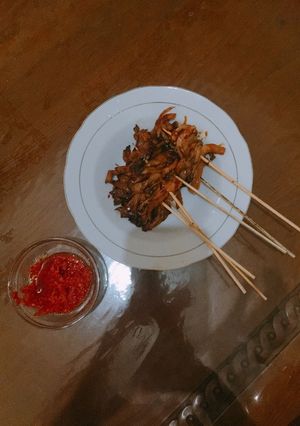 Foto resep Sate Jamur Enak