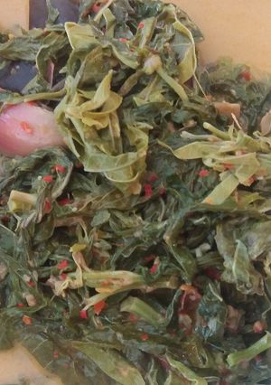 Foto resep Daun singkong kecombrang