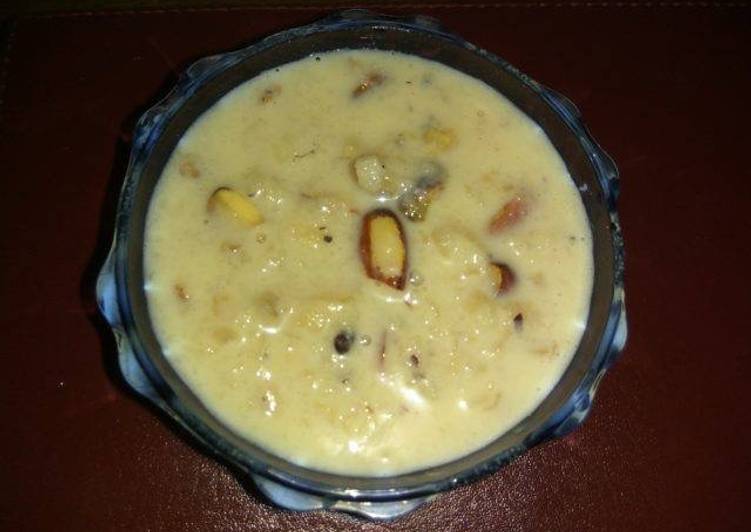 Recipe of Super Quick Homemade Badam kheer #foodies &amp;friends