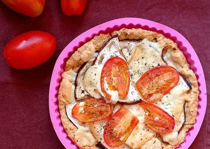 Torta salata con melanzane e pecorino