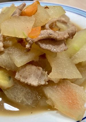 【共食團】芋頭冬瓜炒肉片 的食譜成品照片