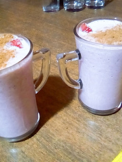 Una foto de Batido de fresa