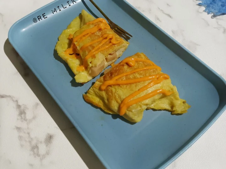 Cara Mudah Menyiapkan Resep 273. Sandwich Sosis Telur yang Sempurna Anti Ribet, Mantap