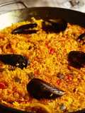 Arroz con mejillones, calamar y gambas 🦐