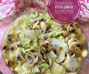 Resep mudah Tumis Sawi Putih Jamur Kancing Praktis Enak