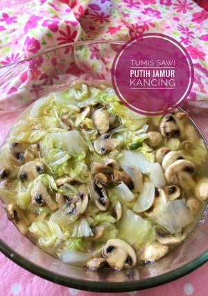 Foto resep Tumis Sawi Putih Jamur Kancing