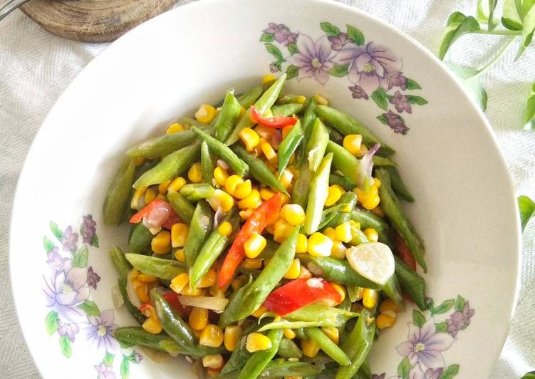 Cara mengolah Tumis Buncis-Jagung Lezat