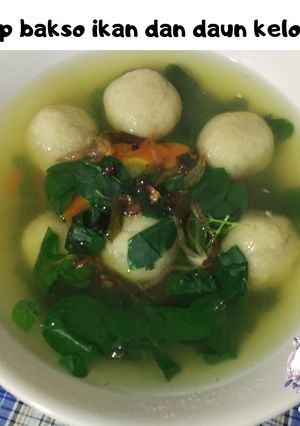 Foto resep Sup bakso ikan dan Daun kelor