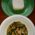 Ikan asin jambal masak hijau