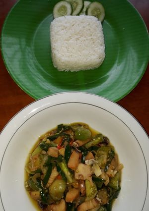Foto resep Ikan asin jambal masak hijau