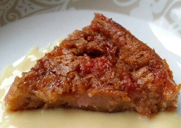 Steps to Make Any-night-of-the-week Vickys Rhubarb &amp; Custard Pudding, GF DF EF SF NF