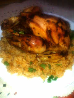 صورة لوصفة دجاج محمر مع ارز 🍗🍚