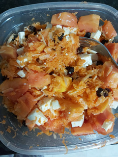 Una foto de Ensalada de zanahoria y coco