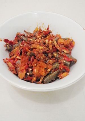 Foto resep Sambel teri kacang panjang