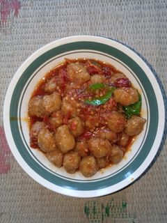 Foto resep Bakso ayam mercon