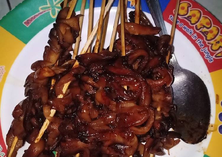 Sate Jamur Tiram (Panggang Teflon)