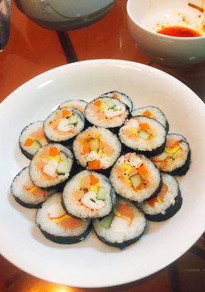 Hình của món Kimbap thanh cua.