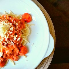 A picture of Creamy Spaghetti.