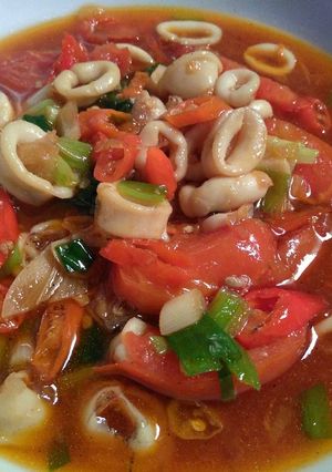 Foto resep Cumi pedas