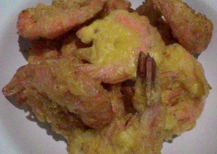 Cara Gampang Membuat udang goreng tepung  simpel, Lezat